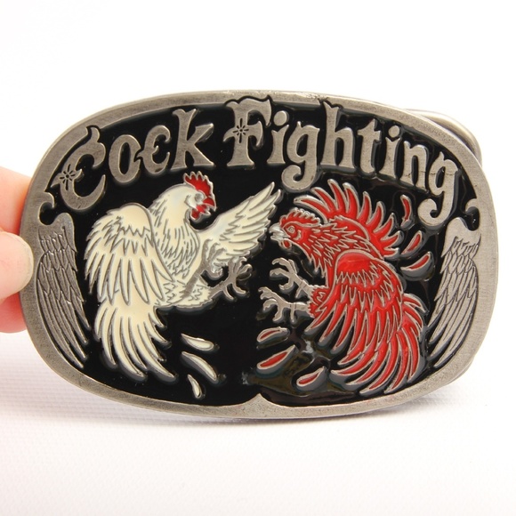 Cock Fighting Belt Buckle Vintage Fashion Designer Belts Buckles